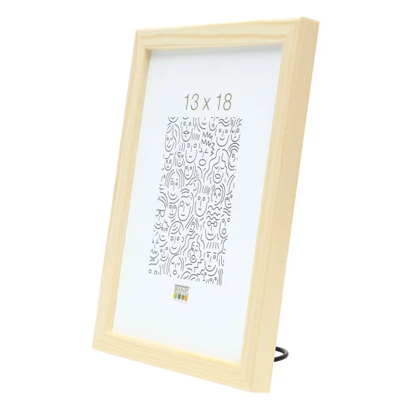 Cadre en bois Lola 9x13 cm | naturel | verre standard (2 mm)
