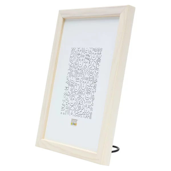 Houten kader Lola 9x13 cm | natuurwit | normaal glas (2 mm)