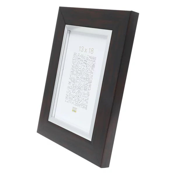 Kunststoff Bilderrahmen Emma 50x50 cm | Braun | Normalglas (2 mm)