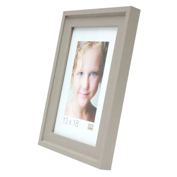 Holz Bilderrahmen Rudolph 15x20 cm | Beige | Normalglas (2 mm)