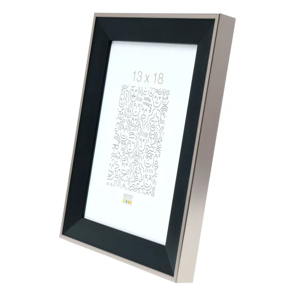 Cadre en plastique Maaseik 10x15 cm | noir | verre standard (2 mm)