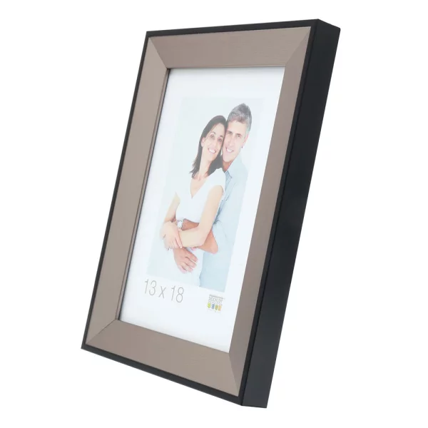 Cadre en plastique Maaseik 10x15 cm | argent | verre standard (2 mm)