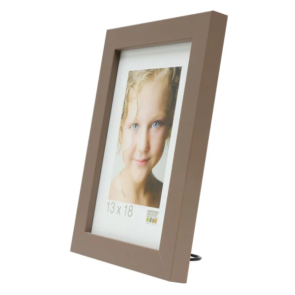 Holz Bilderrahmen Bernard 15x20 cm | Taupe | Normalglas (2 mm)