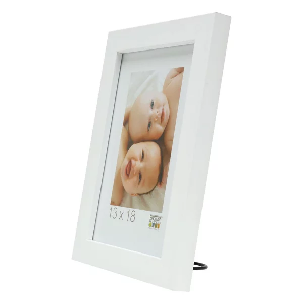 Cadre en bois Bernard 10x15 cm | blanc | verre standard (2 mm)