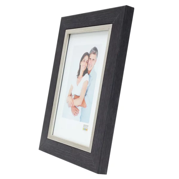Cadre en plastique Leo 10x15 cm | gris-argent | verre standard (2 mm)