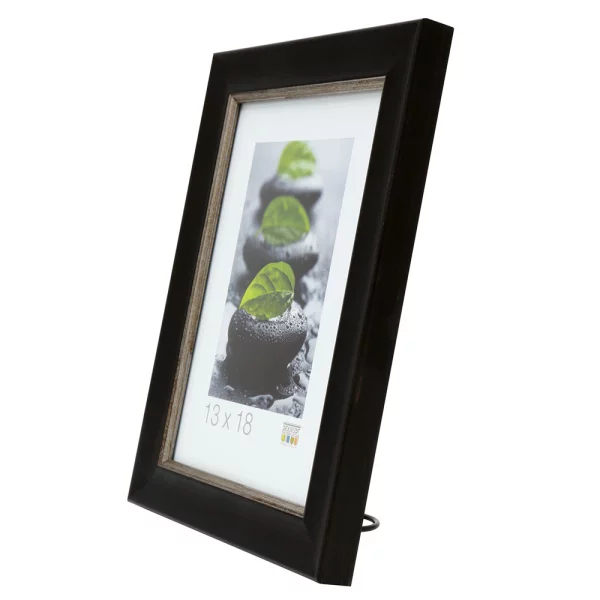 Cadre en plastique Neerlanden 9x13 cm | noir | verre standard (2 mm)