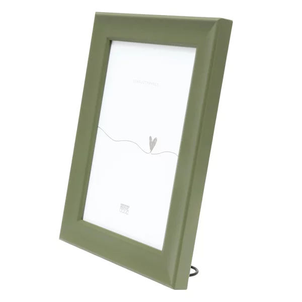 Cadre en bois Evergem 10x15 cm | vert | verre standard (2 mm)