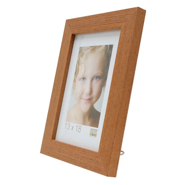 Holz Bilderrahmen Tina 24x30 cm | Rost | Normalglas (2 mm)