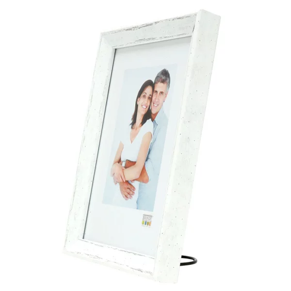 Kunststoff Bilderrahmen Amel 18x24 cm | Weiß | Normalglas (2 mm)