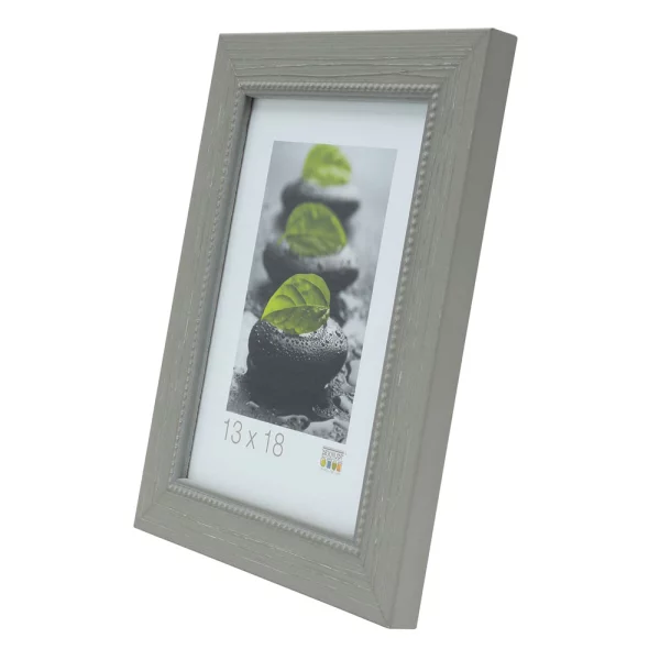 Cadre en bois Edgar 30x40 cm | gris | verre standard (2 mm)