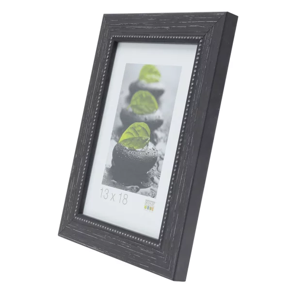 Cadre en bois Edgar 30x40 cm | noir | verre standard (2 mm)