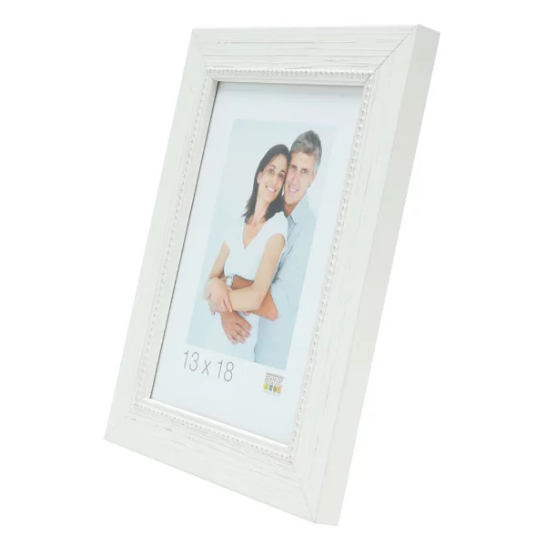 Cadre en bois Edgar 30x40 cm | blanc | verre standard (2 mm)