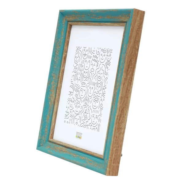 Kunststoff Bilderrahmen Couvin 15x20 cm | Türkis | Normalglas (2 mm)