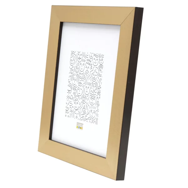 Cadre en plastique Ella 10x15 cm | or-noir | verre standard (2 mm)