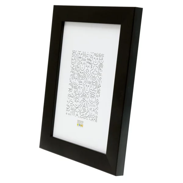 Kunststoff Bilderrahmen Ella 24x30 cm | schwarz | Normalglas (2 mm)