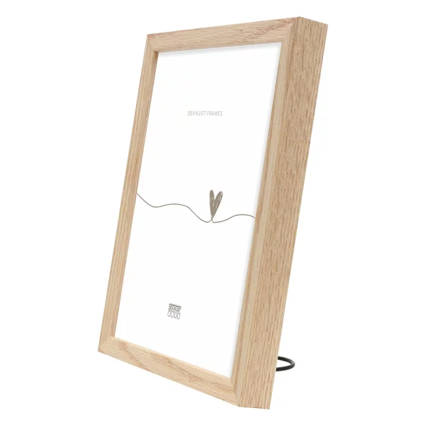 Bilderrahmen Eiche Massivholz schmal 10x15 cm | Eiche | Normalglas (2 mm)