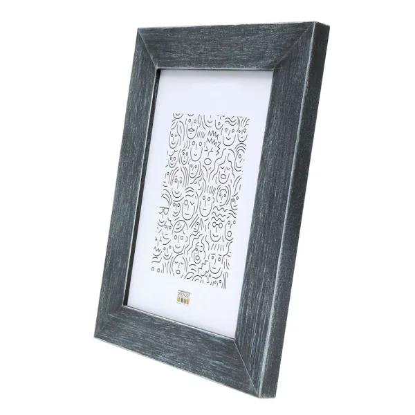 Cadre en bois Malmedy 20x28 cm | gris | verre standard (2 mm)
