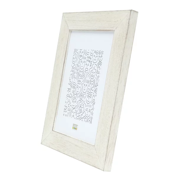 Cadre en bois Malmedy 10x15 cm | blanc | verre standard (2 mm)