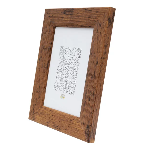 Cadre en bois Nathan 30x45 cm | marron veiné | verre standard (2 mm)