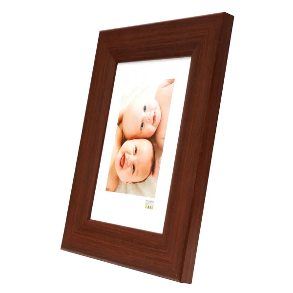 Cadre en bois Nathan 30x45 cm | brun foncé | verre standard (2 mm)