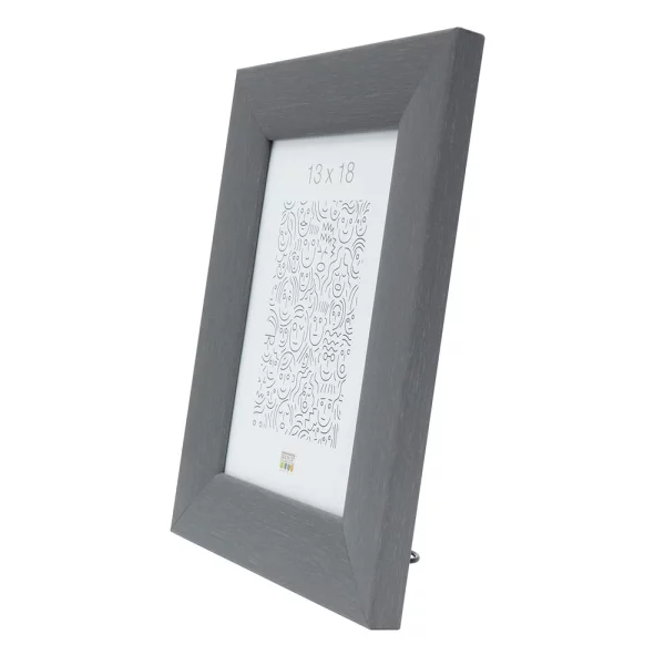 Cadre en bois Nathan 50x75 cm | gris | verre standard (2 mm)