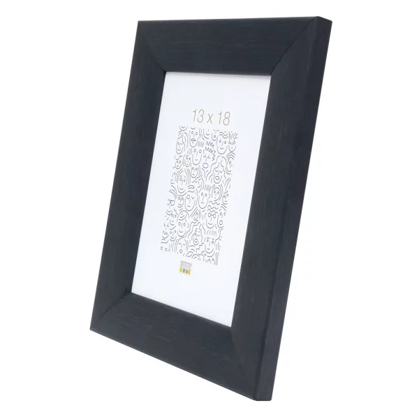 Cadre en bois Nathan 40x40 cm | noir | verre standard (2 mm)