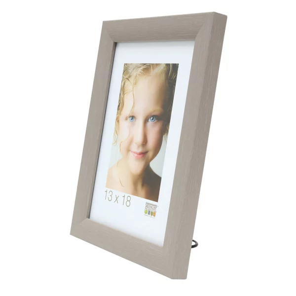 Holz Bilderrahmen Olivia 10x15 cm | Beige | Normalglas (2 mm)