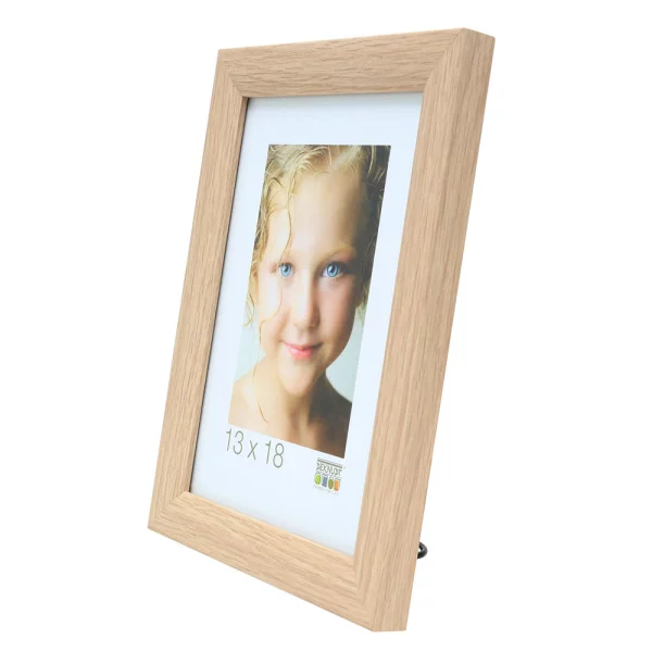 Holz Bilderrahmen Olivia 10x15 cm | Eiche | Normalglas (2 mm)