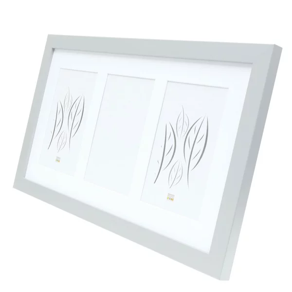 Cadre multi photos Juliette pour 3 photos 13x18 cm | argent | verre standard (2 mm)