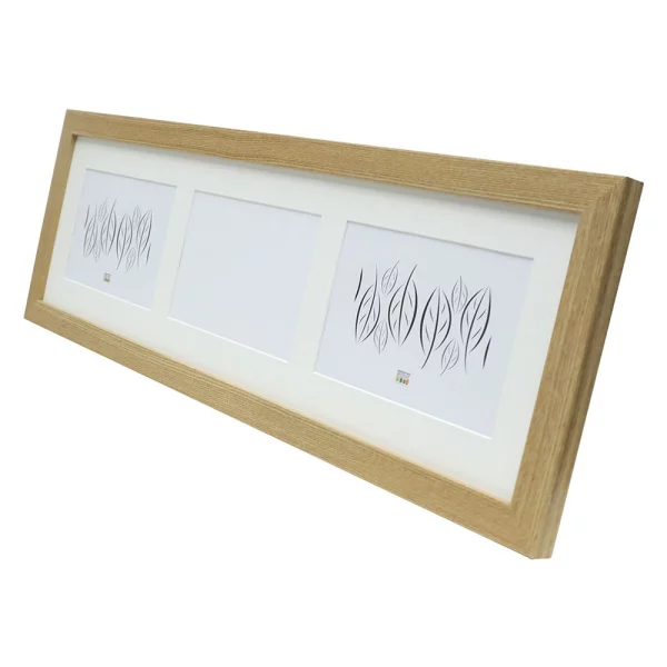 Cadre multi photos Juliette pour 3 photos 10x15 cm | naturel | verre standard (2 mm)