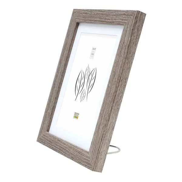 Cadre en bois Juliette avec passe-partout 10x15 cm (7x10 cm) | chêne | verre standard (2 mm)