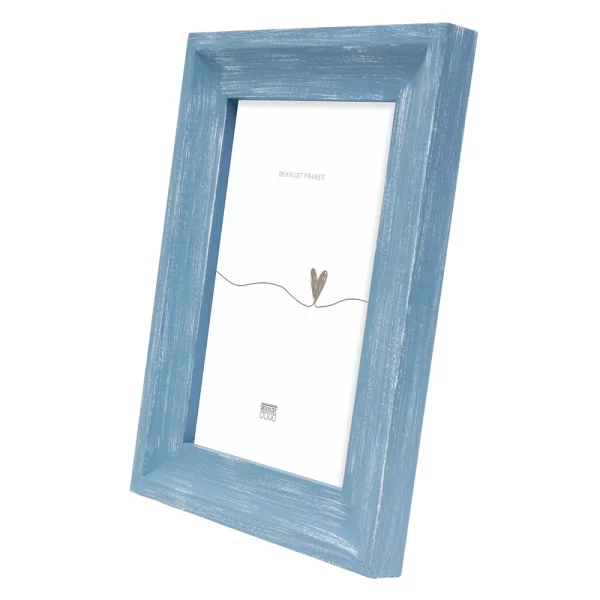 Cadre en bois Alba 10x15 cm | bleu | verre standard (2 mm)