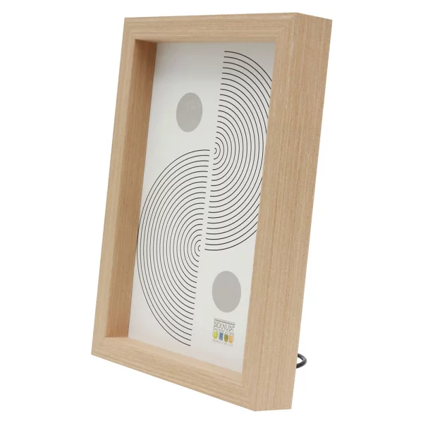 Cadre en bois (MDF) Elias 10x15 cm | naturel | verre standard (2 mm)