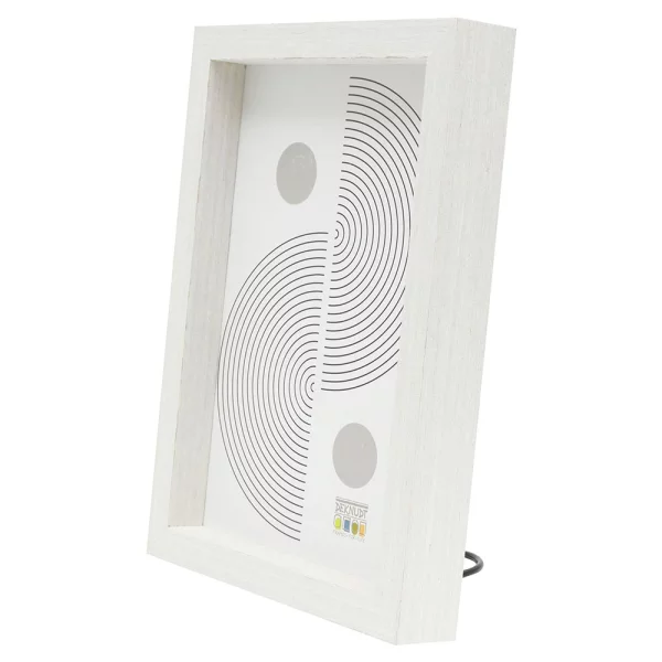 Cadre en bois (MDF) Elias 10x15 cm | blanc | verre standard (2 mm)