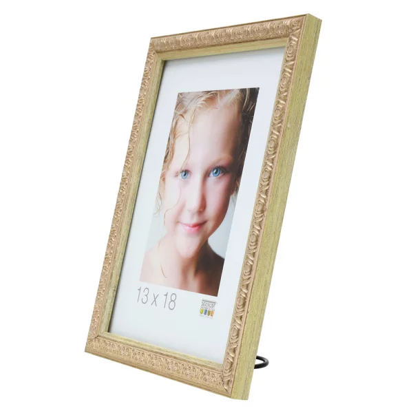 Cadre en plastique Rooien 9x13 cm | or | verre standard (2 mm)