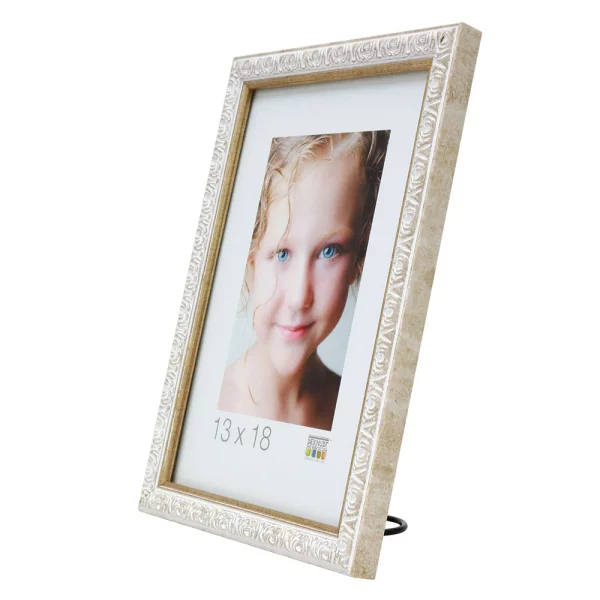 Cadre en plastique Rooien 13x18 cm | blanc | verre standard (2 mm)