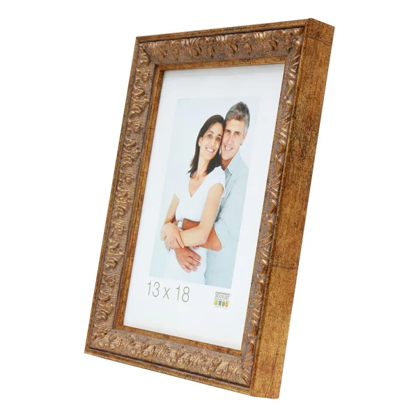 Cadre photo Vintage 20x20 cm | or | verre standard (2 mm)