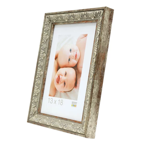 Cadre photo Vintage 10x15 cm | argent | verre standard (2 mm)
