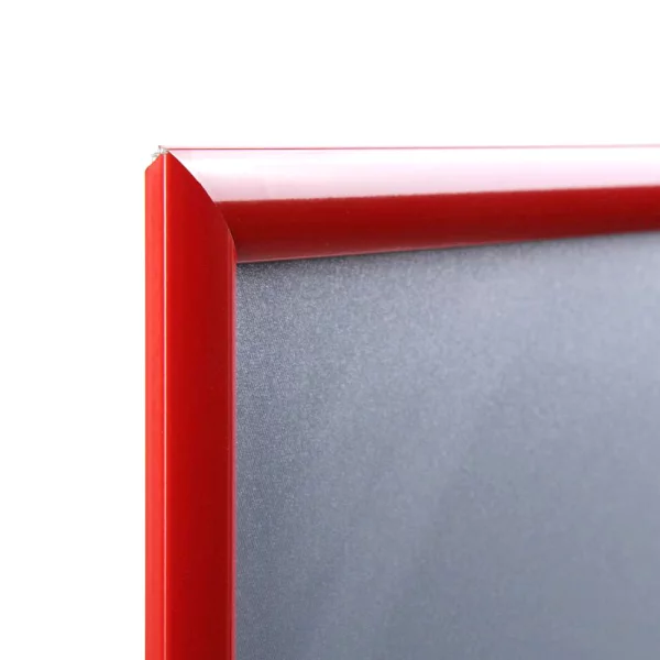 Cadre pour affiche Color, 25 mm 21x29,7 cm (A4) | rouge circulation RAL 3020 | verre synthétique mat (1 mm)