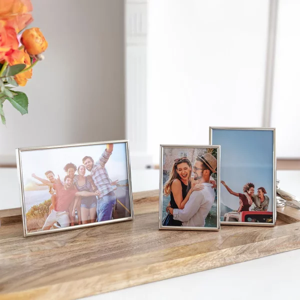 Cadre photo Gênes 6x9 cm | argent | verre standard (2 mm)