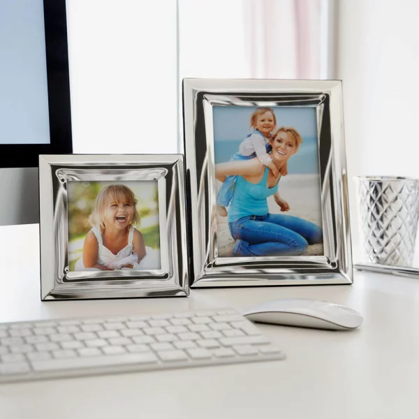 Cadre photo Gela 13x13 cm | argent | verre standard (2 mm)