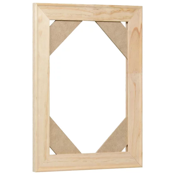 Keilrahmen 20x30 cm | Holz natur | Leerrahmen (ohne Glas und Rückwand)