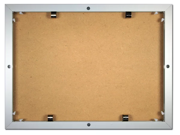 Alu-Bilderrahmen Profil 100 XL Maßanfertigung silber matt | Kunstglas UV 99 entspiegelt (2 mm)