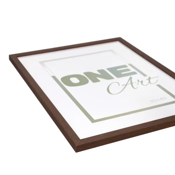 Holz-Bilderrahmen Anastasia 10x15 cm | Braun | Kunstglas (1 mm)
