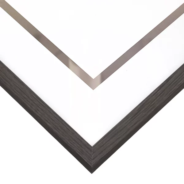 Holz-Bilderrahmen Anastasia 70x100 cm | Graphit | Kunstglas (1 mm)