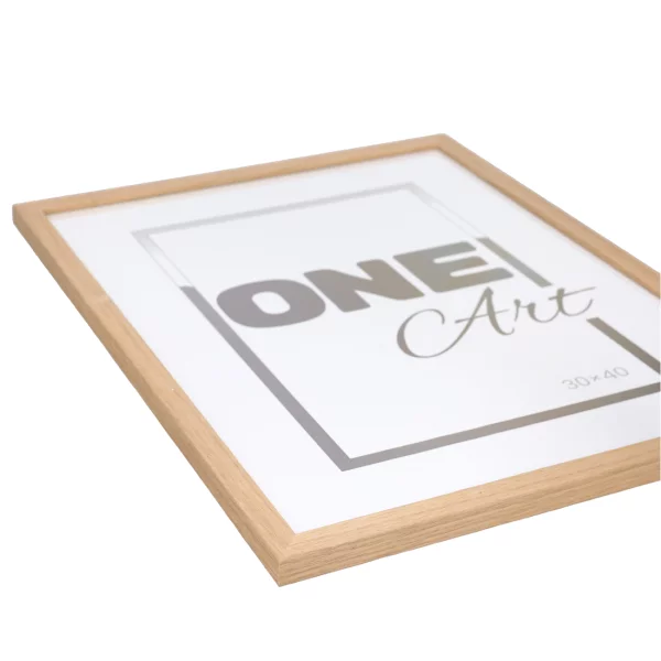 Holz-Bilderrahmen Anastasia 70x100 cm | Natur | Kunstglas (1 mm)