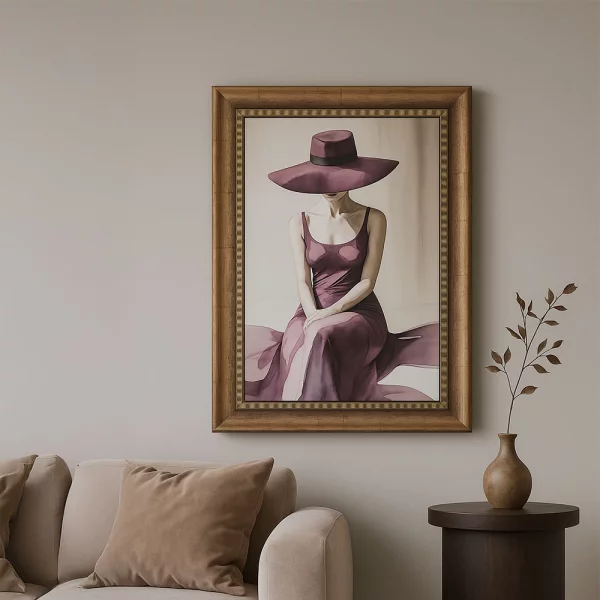 Kunststoff-Bilderrahmen Milena 50x70 cm | gold | Kunstglas (1 mm)