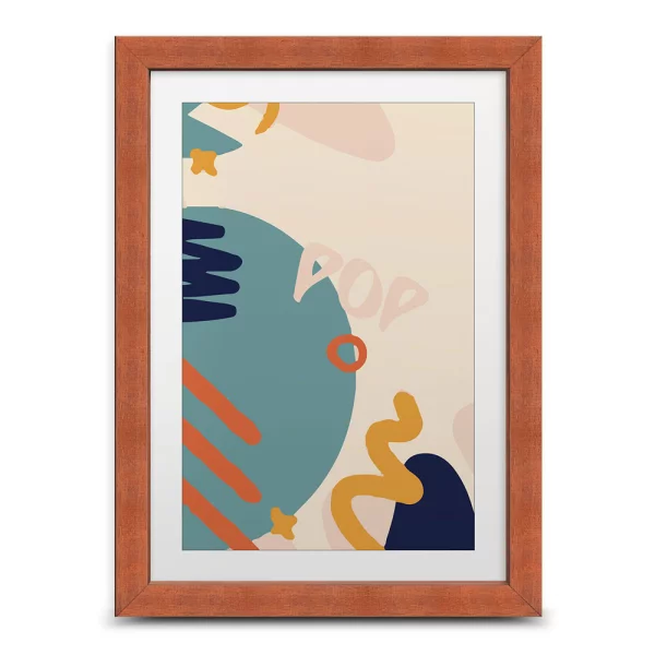 Cadre en bois Pop 18x24 cm | brun | verre synthétique (1 mm)