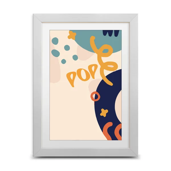 Cadre en bois Pop 10x15 cm | blanc | verre synthétique (1 mm)