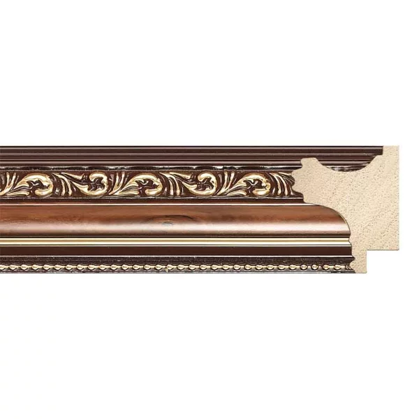 Cadre baroque Helena 15x20 cm | brun | verre synthétique (1 mm)